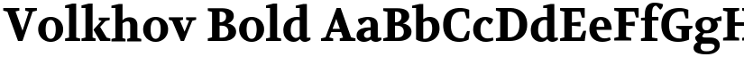 Volkhov Bold font