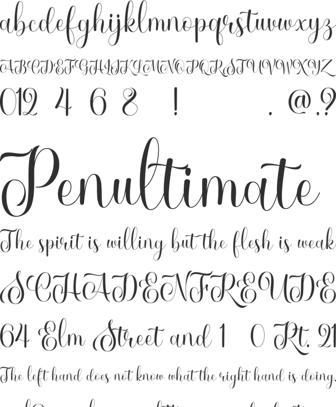 Lucky Sunshine font preview