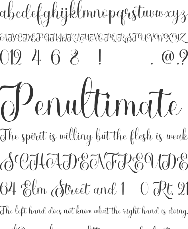 Lucky Sunshine font preview