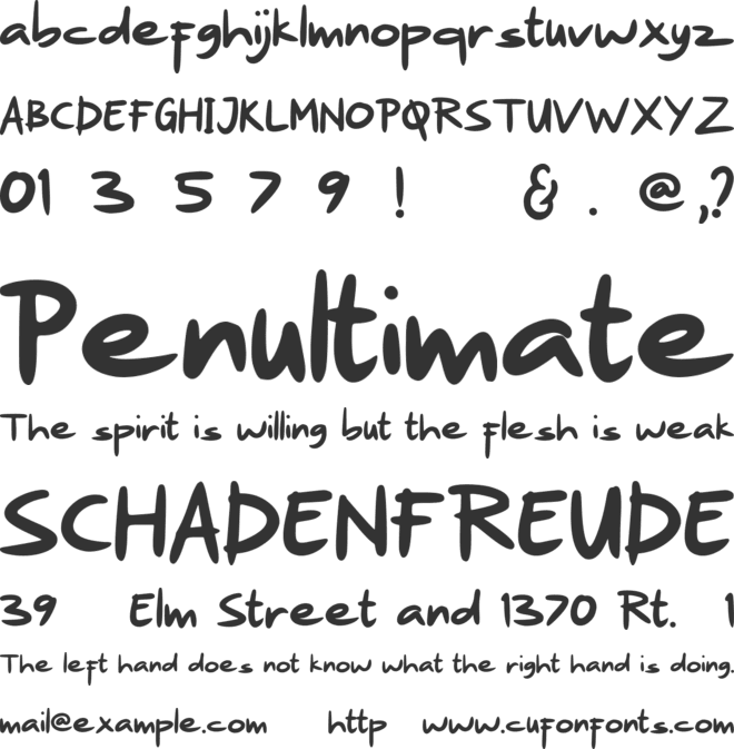 Cornetta font preview