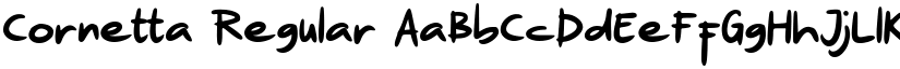 Cornetta Regular font