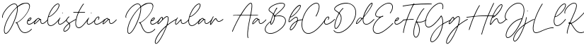 Realistica Regular font