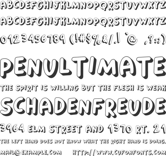 Gemini Moon font preview