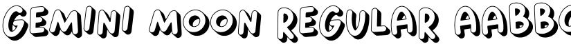 Gemini Moon Regular font