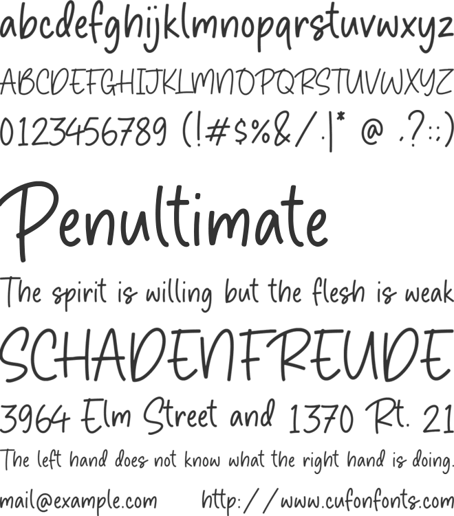 Simple Games font preview