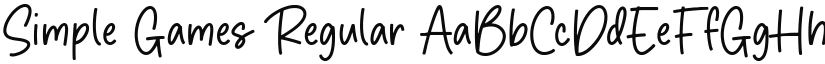 Simple Games font download