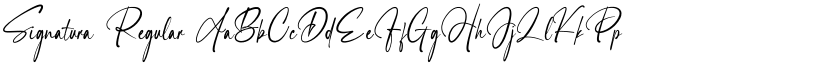 Signatura Regular font