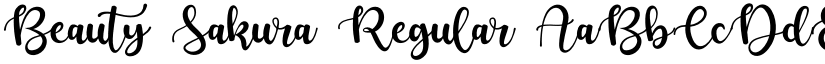 Beauty Sakura Regular font