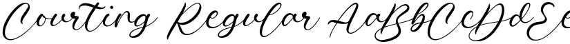 Courting Regular font