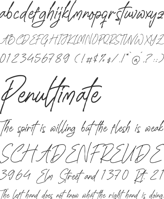 Sheylamte font preview