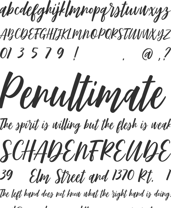 Mirabelle font preview