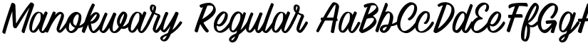 Manokwary font download