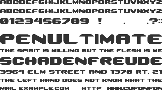 Case font preview
