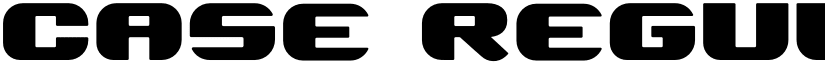 Case Regular font