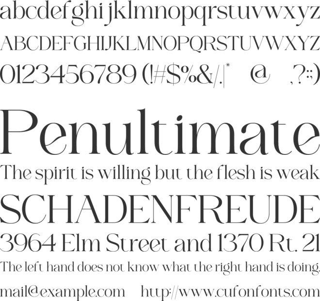 Kalufonia font preview