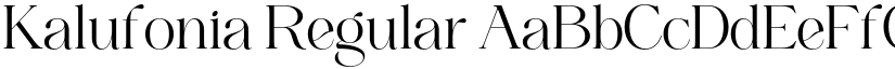 Kalufonia Regular font