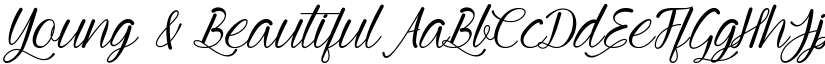 Young & Beautiful font