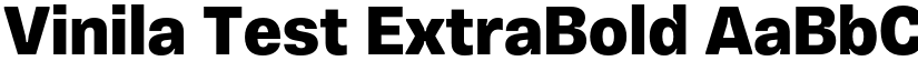 Vinila Test ExtraBold font