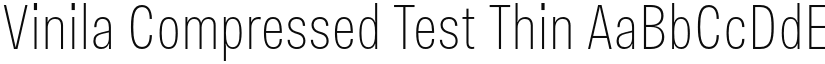 Vinila Compressed Test Thin font