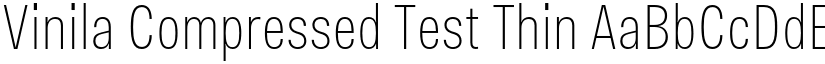 Vinila Compressed Test Thin font