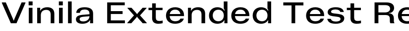 Vinila Extended Test Regular font