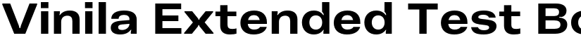 Vinila Extended Test Bold font