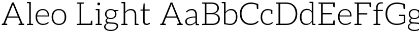 Aleo Light font