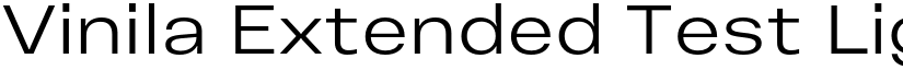 Vinila Extended Test Light font