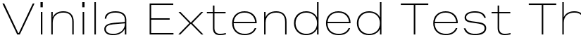 Vinila Extended Test Thin font