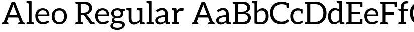 Aleo Regular font