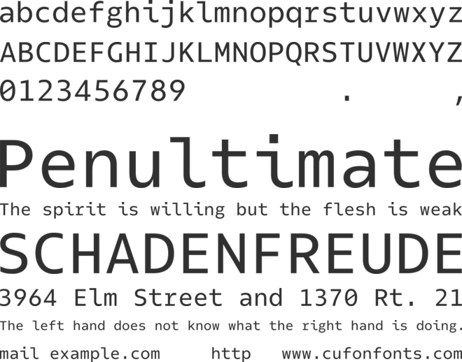 Odisseia Test font preview