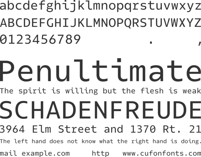 Odisseia Test font preview