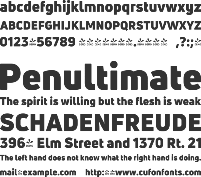 Source Sans Pro Demo font preview