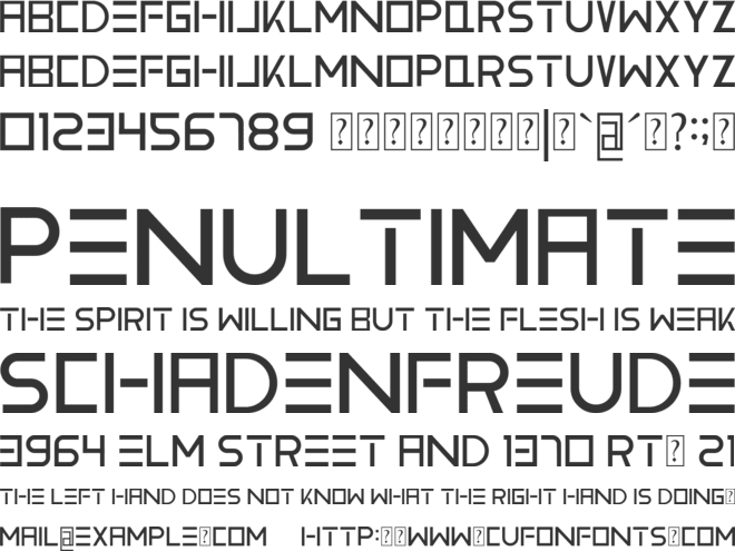 Vemanem Pro font preview