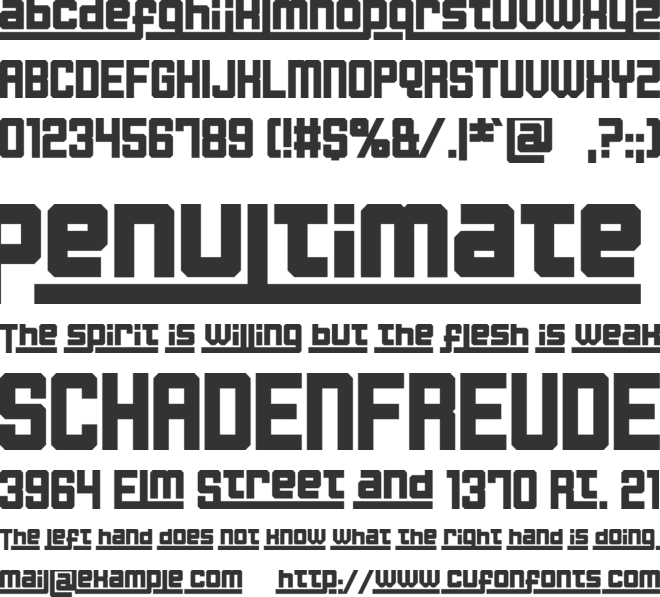 Curitiba font preview