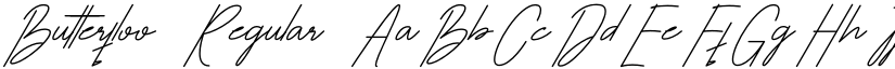 Butterfloo Regular font