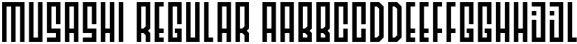Musashi Regular font