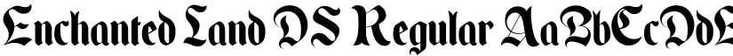 Enchanted Land DS Regular font