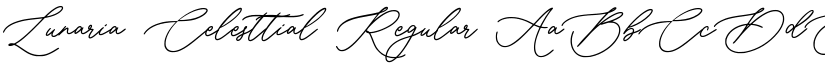 Lunaria Celesttial Regular font