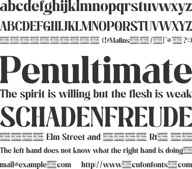 Mafins Personal Use font preview