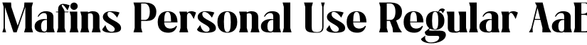 Mafins Personal Use Regular font