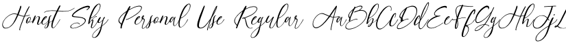 Honest Sky Personal Use Regular font