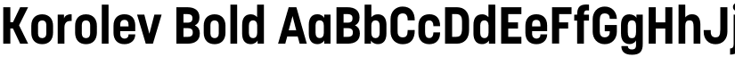 Korolev Bold font