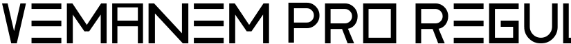 Vemanem Pro Regular font