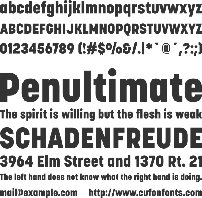 Korolev Heavy font preview