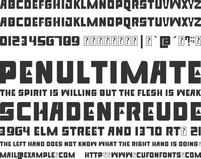 venfro pro font preview