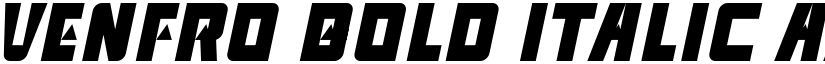 venfro Bold Italic font