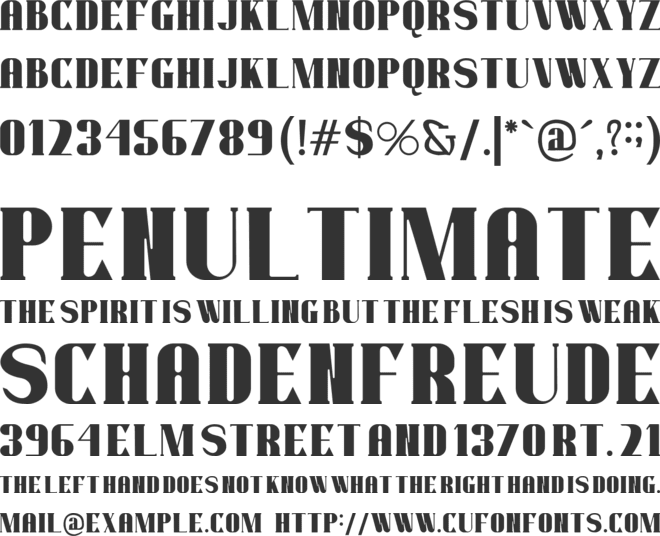 warriot pro font preview