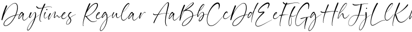 Daytimes Regular font
