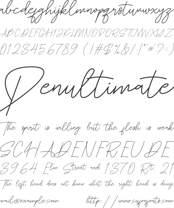 Patoryi font preview